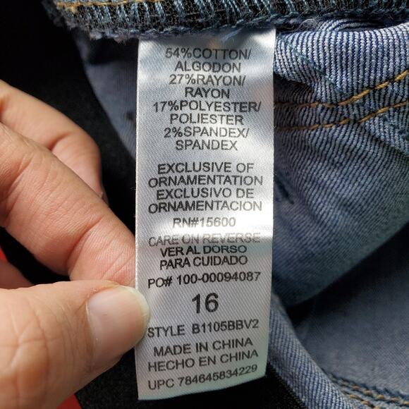 Democracy Womens Mid-rise AB Solution Skinny Jegging Size 16 - Picture 5 of 6